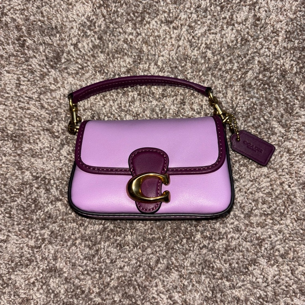 Coach mini tabby bag in Purple